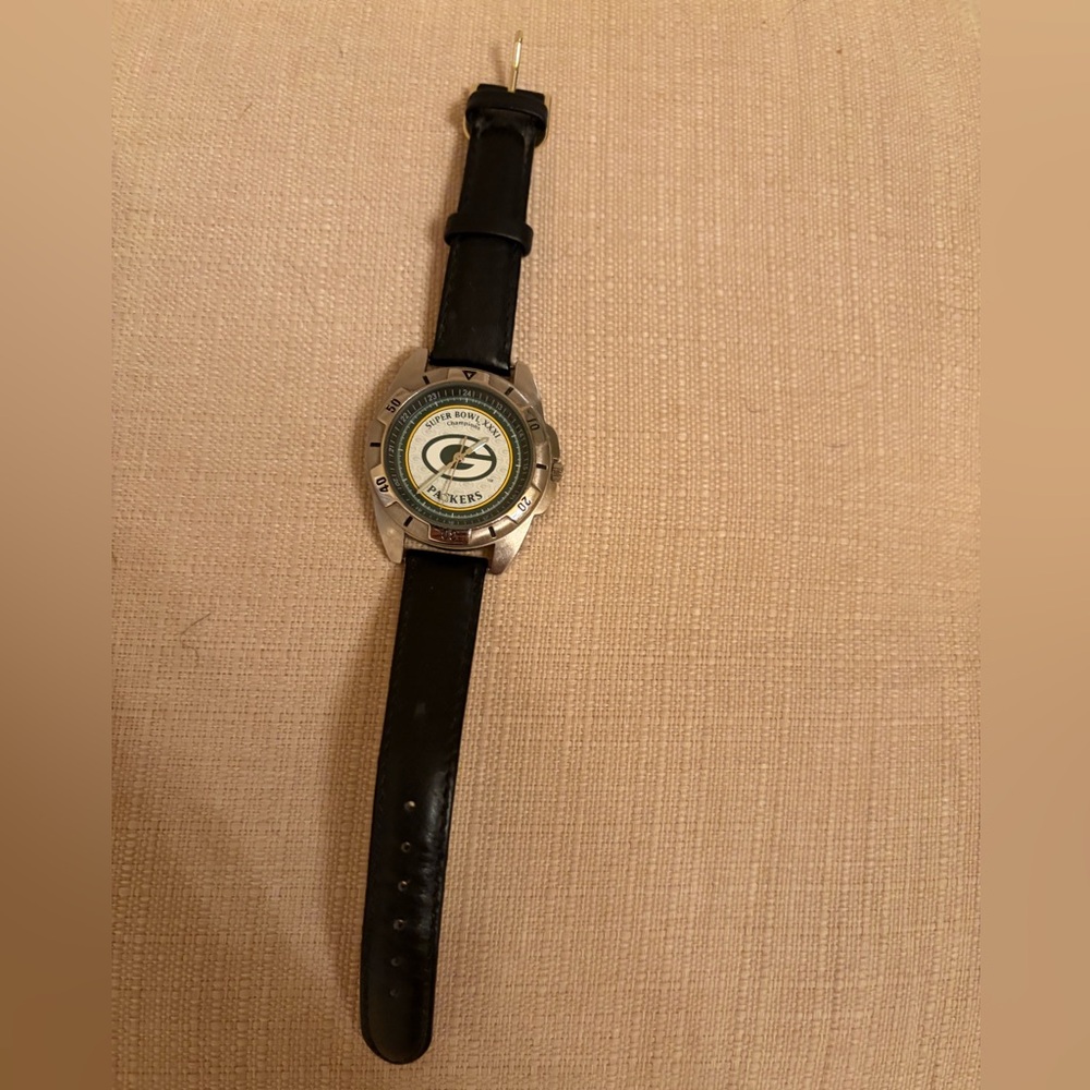 Timex Greenbay Packers Super Bowl XXXI Leather Watch
